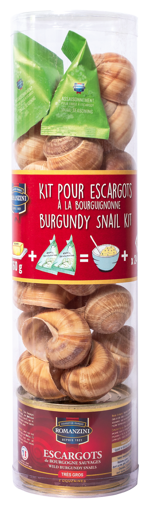 Escargots 24 snails w/ Shells in Tube - Romanzini
