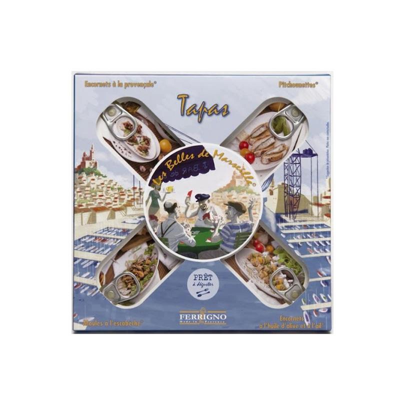 Tapas Boxed Selection Les Belles de Marseille - Gourmet de Paris : French Food